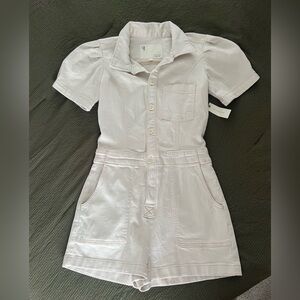 NWT Pilcro from Anthropologie Beige Romper size 6